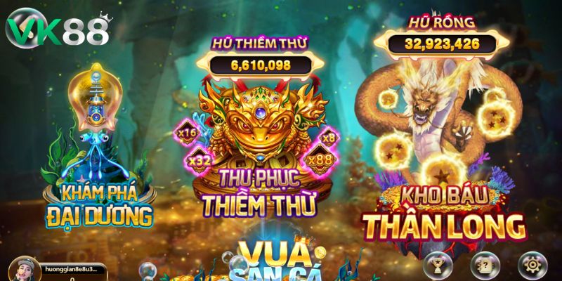 Các bước tham gia săn cá đổi thưởng tại VK88