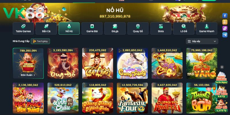 Giới thiệu sơ lược về sảnh cược nổ hũ đổi thưởng VK88