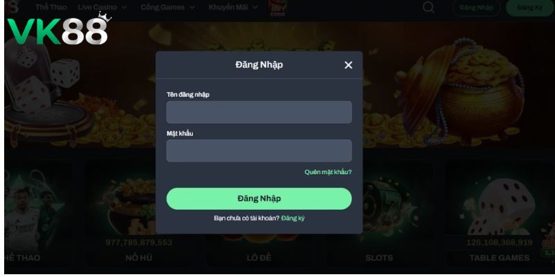 Hướng dẫn các bước đăng nhập VK88 nhanh chóng